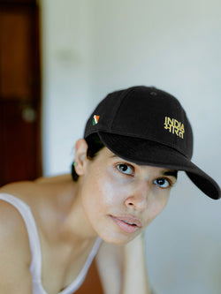 Bharat-India Cap - Black