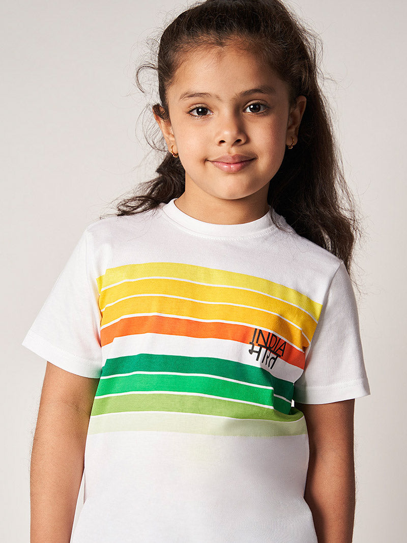 Bharat-India Striped T-shirt - Not for Boomers