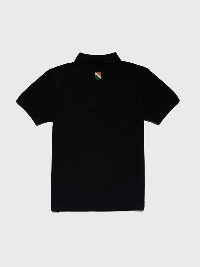 Bharat-India Polo Shirt - Black