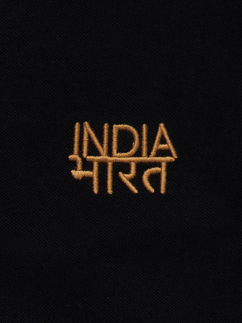 Bharat-India Polo Shirt - Black