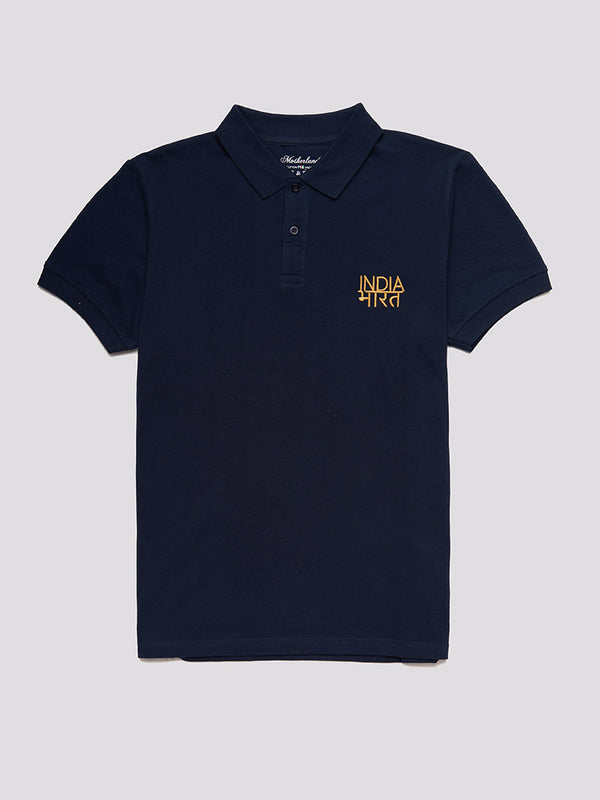 Bharat-India Polo Shirt - Navy
