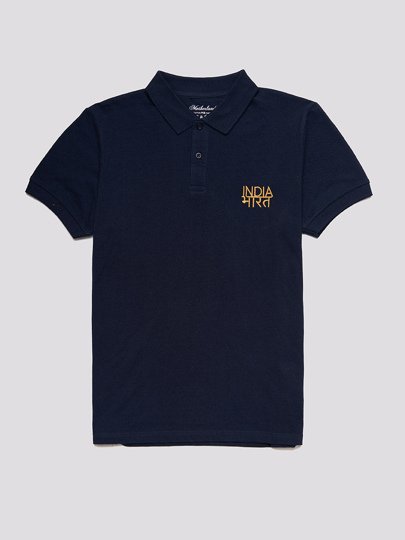Bharat-India Polo Shirt - Navy