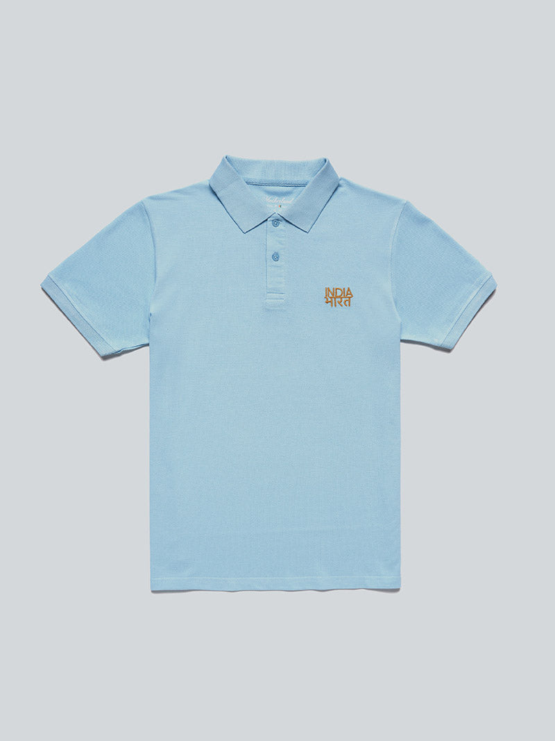Bharat-India Polo Shirt - Blue