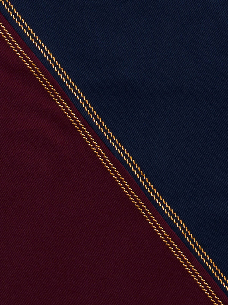 Cricket Polo Shirt - Navy & Maroon