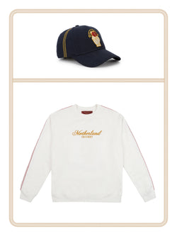 Cricket Sweatshirt - White and Cricket Cap