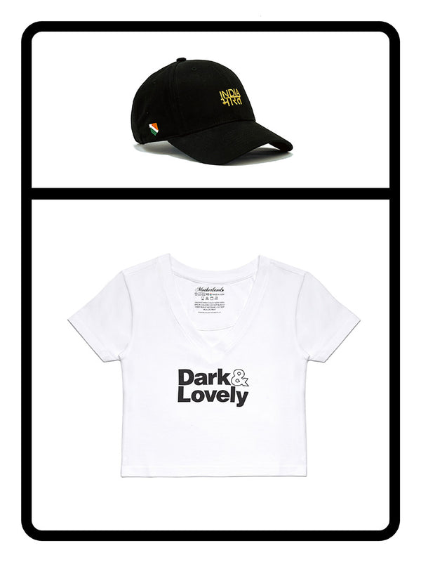 Dark & Lovely Crop Top &  Bharat-India Cap