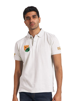 White Tiger Polo Shirt - White