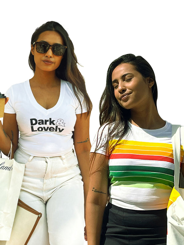 Striped T-Shirt Crop & Dark & Lovely Crop Top