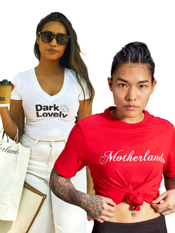 Dark & Lovely Crop Top & Motherland Classic T-Shirt Crop