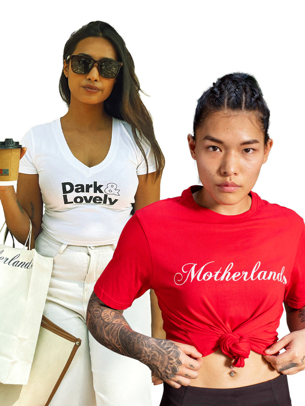 Dark & Lovely Crop Top & Motherland Classic T-Shirt Crop
