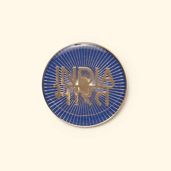 Bharat-India Badge | Premium Enamel Metal, 35mm Design