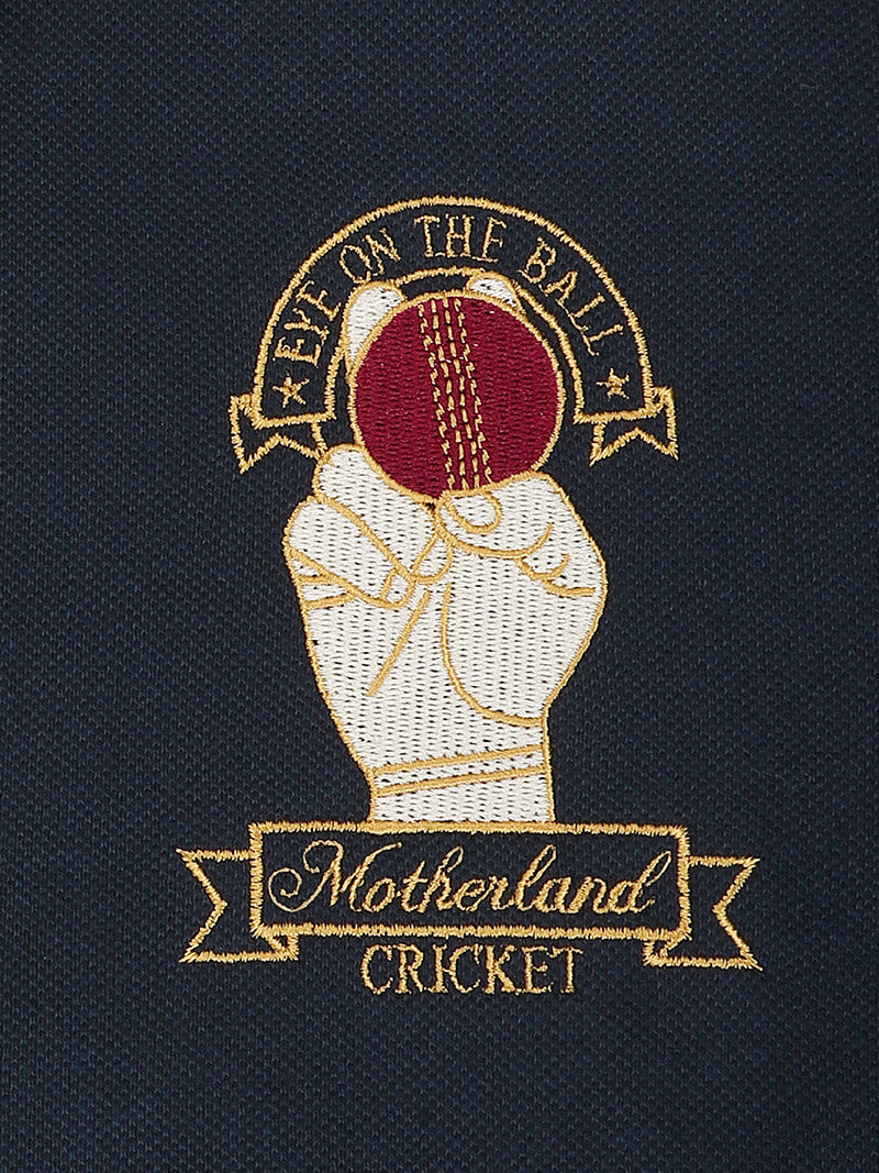 Cricket Polo Shirt - Navy & Maroon