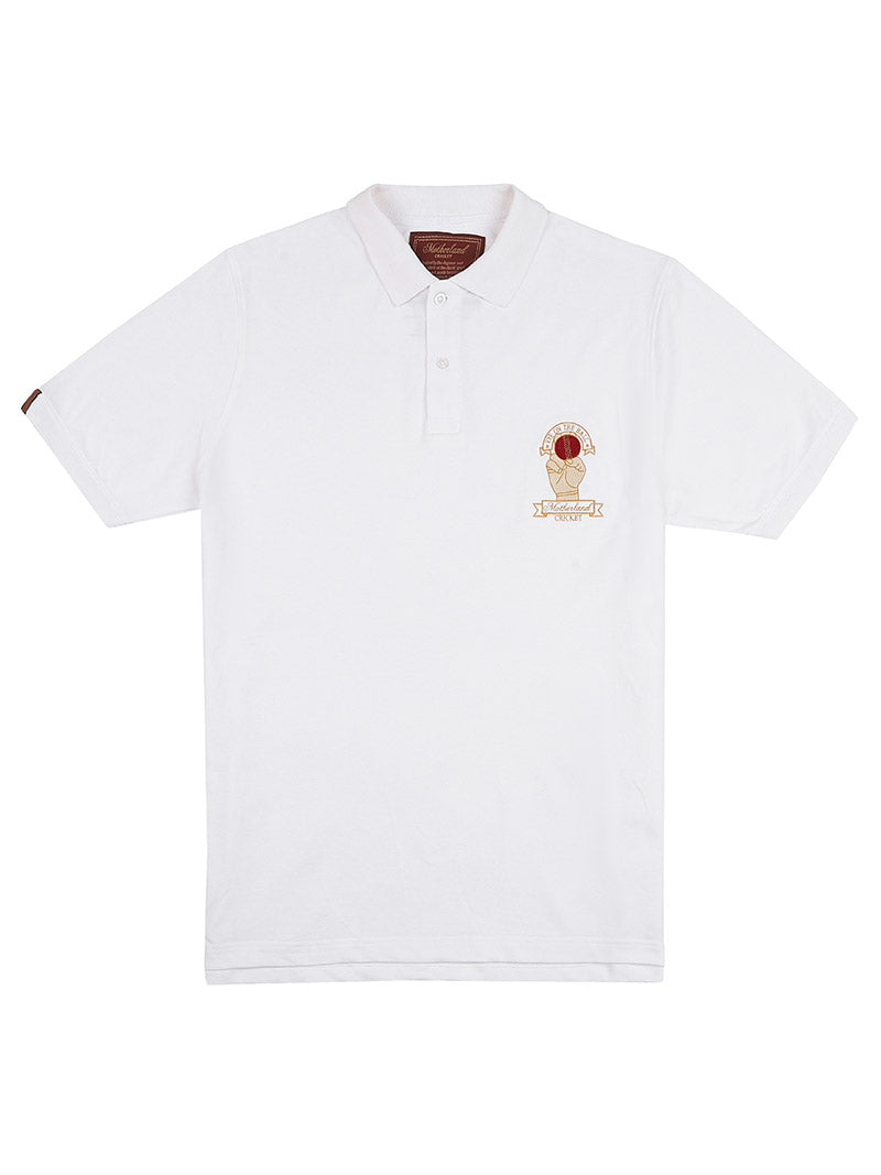 Cricket Polo Shirt - White