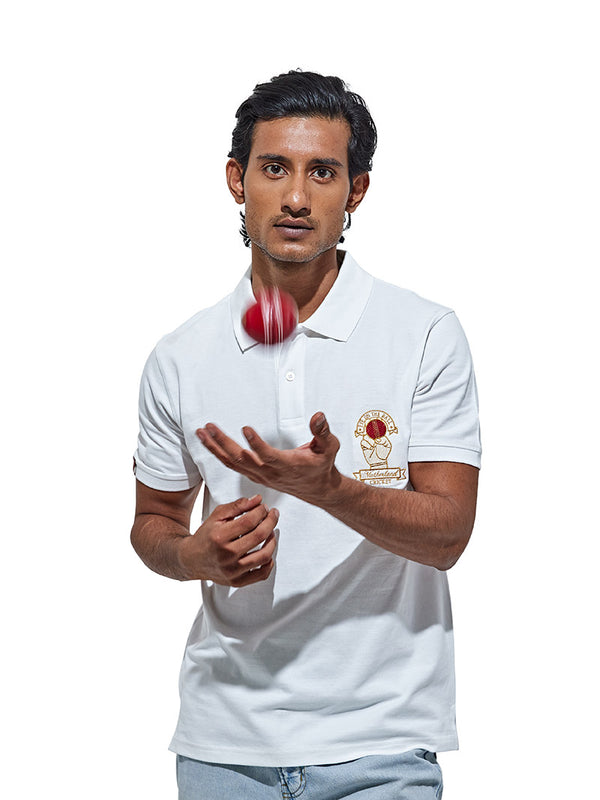 Cricket Polo Shirt - White