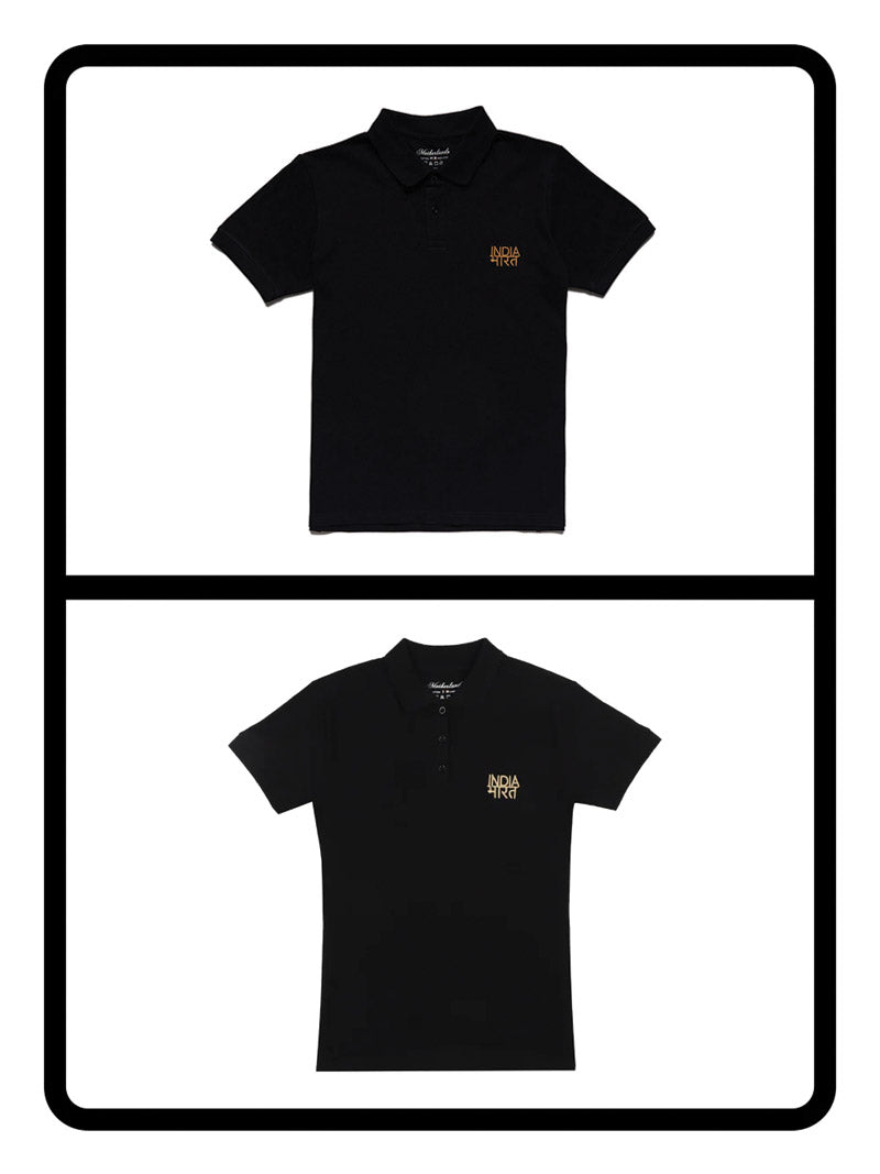 Bharat-India Polo Shirt - Couple Combo