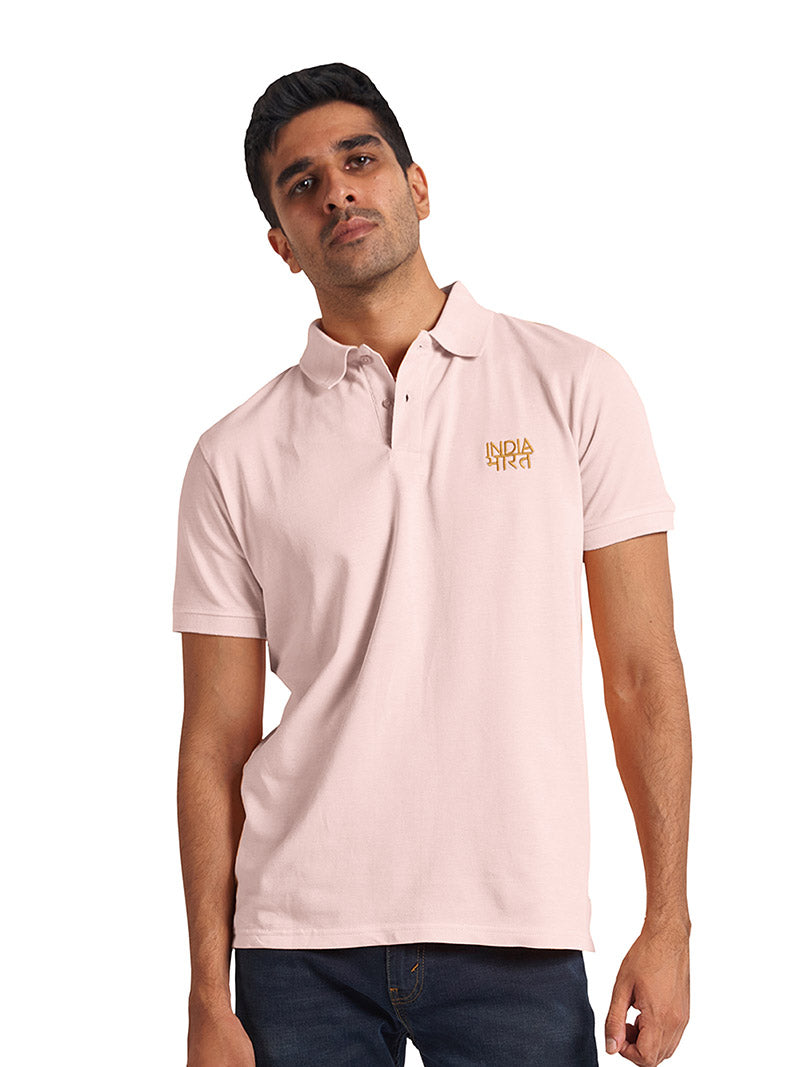 Bharat-India Polo Shirt - Pink