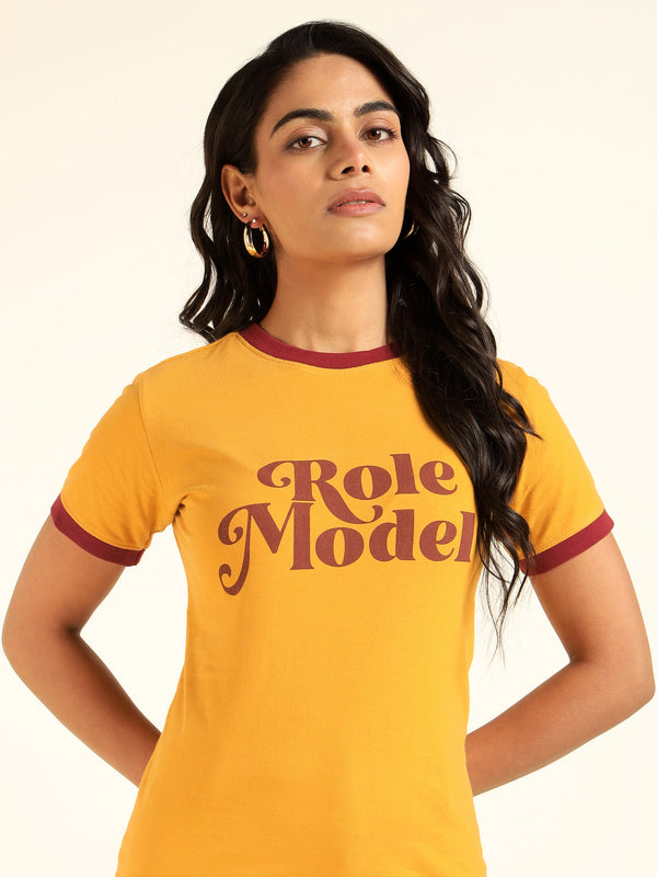 motherland-Role-Model-tshirt-yellow-maroon-women-front