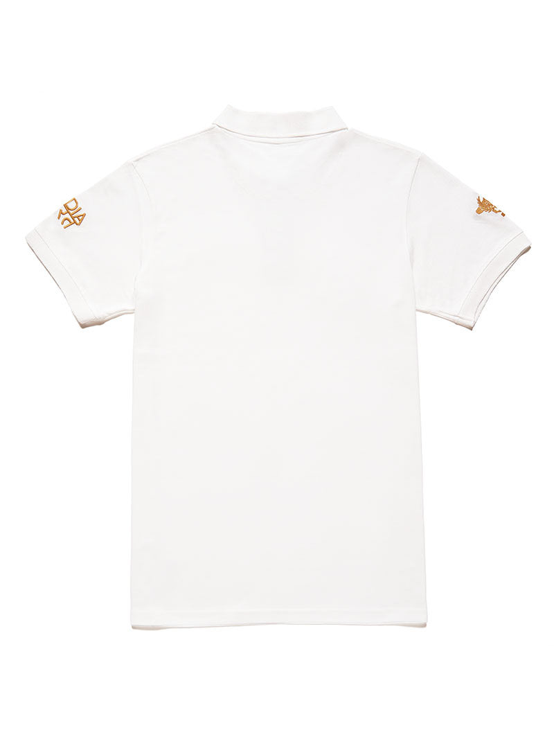 White Tiger Polo Shirt - White